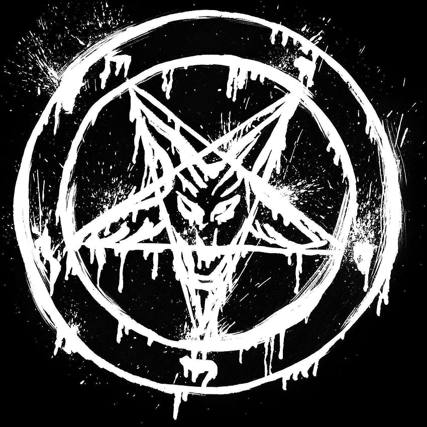 - เครื่องหมาย grungy ของ Baphomet : satanism วอลล์เปเปอร์โทรศัพท์ HD
