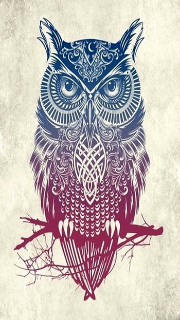 Forearm Geometric Owl tattoo - Darya's work
