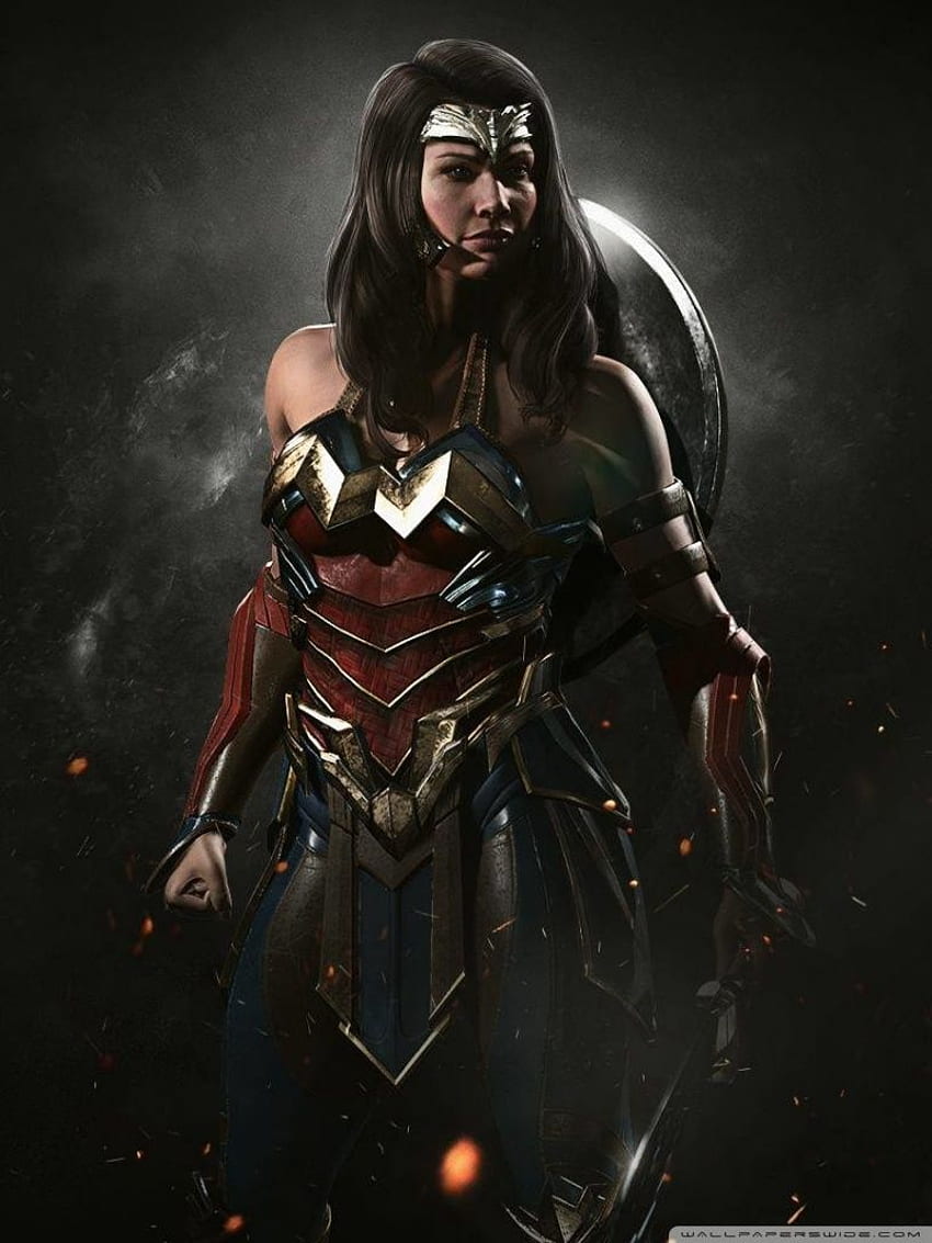 Injustice 2 Wonder Woman Ultra Background HD phone wallpaper