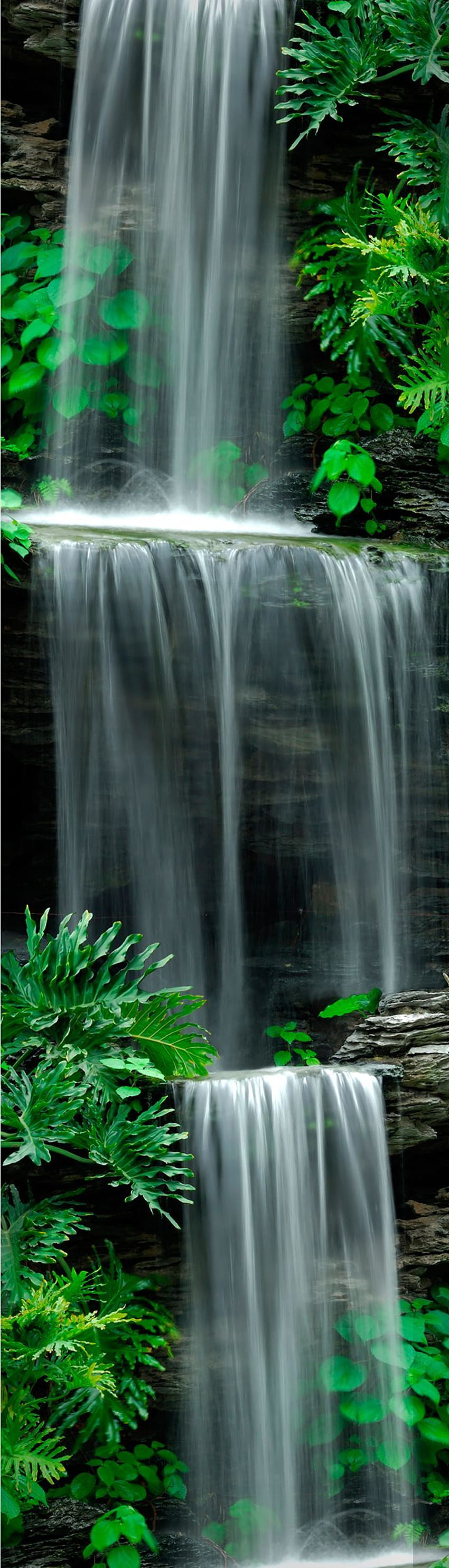 Graham & Brown Cascade Cascata di pietra. Dipartimenti. Fai da te a B&Q, Garden Waterfall Sfondo del telefono HD