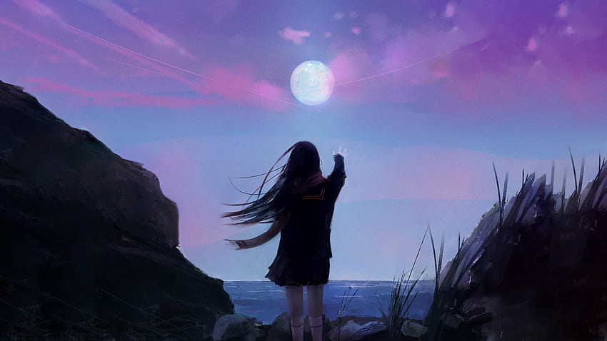 Don't leave (Aoi Ogata) [16:9] : Anime HD wallpaper