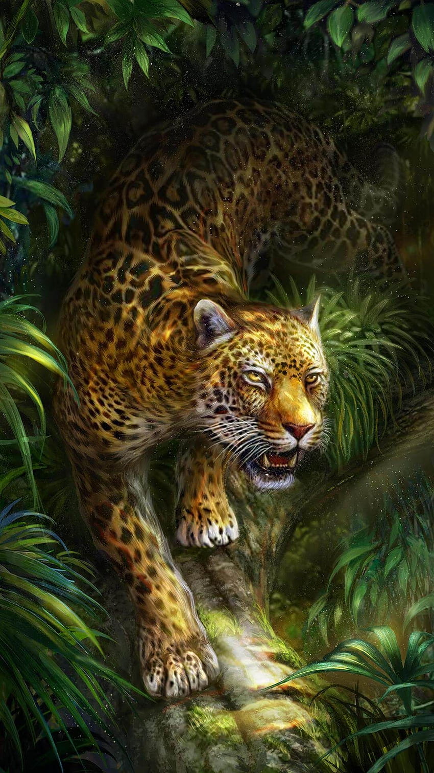 Slinky leopard in the forest! Live !. Jaguar animal, Animals, Jungle animals  HD phone wallpaper | Pxfuel