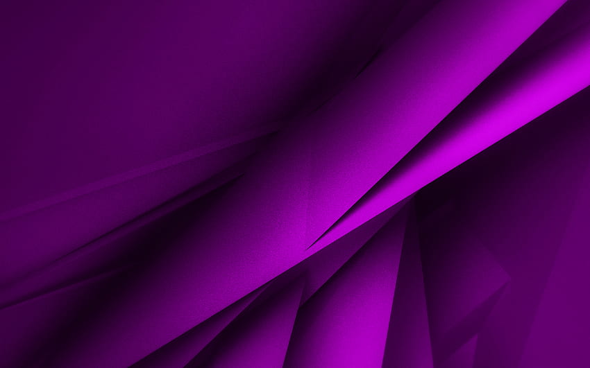 violet geometric shapes, , 3D textures, geometric textures, violet backgrounds, 3D geometric background, blue abstract backgrounds HD wallpaper