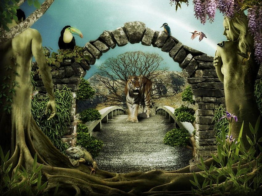 Garden Of Eden. Garden of Eden: Adam and Eve - The Garden. Garden of eden, Adam and eve, Camera world HD wallpaper