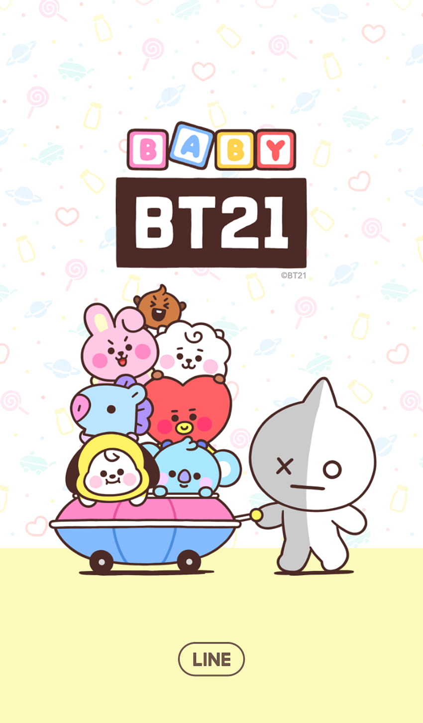 BT21: Cuddly Babies. Line . Ilustrasi lucu, lucu, Kartun, BT21 Baby HD phone wallpaper