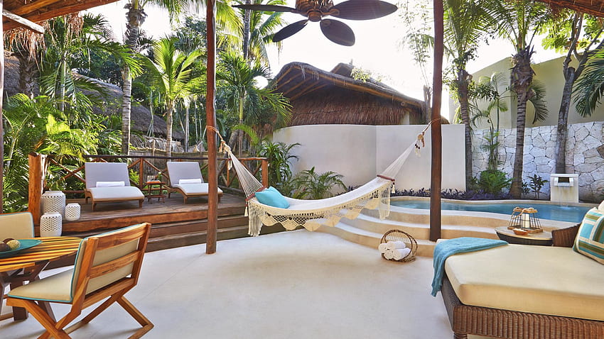 Alojamiento en resorts de lujo. virrey riviera maya fondo de pantalla