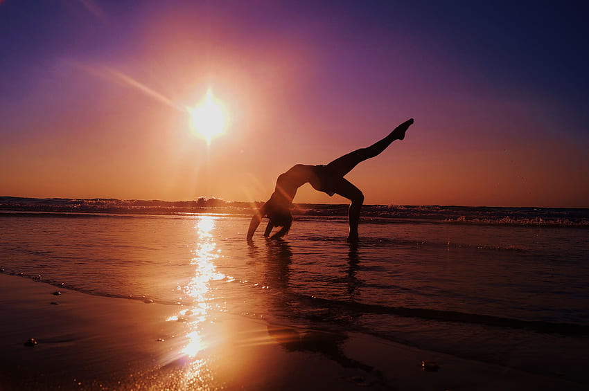 Yoga et arrière-plan, femme de yoga Fond d'écran HD