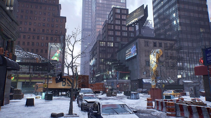Post Apocalyptic City Scene, Winter Apocalypse HD wallpaper