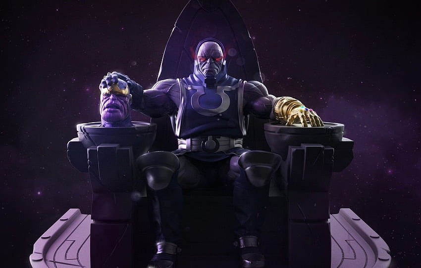 dc comics, marvel comics, infinity stone, darkseid, Marvel Thanos HD wallpaper