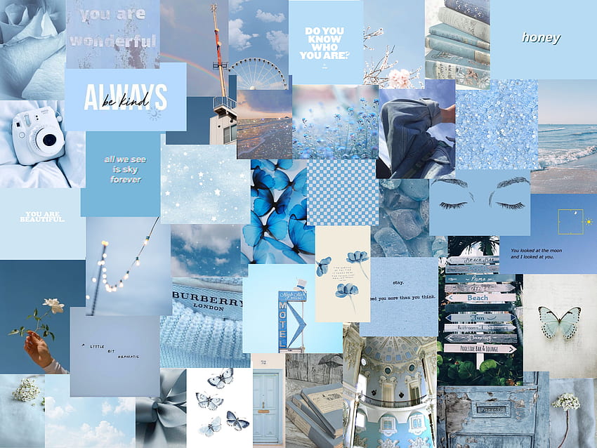 Light Blue Collage, Dance Collage HD wallpaper | Pxfuel