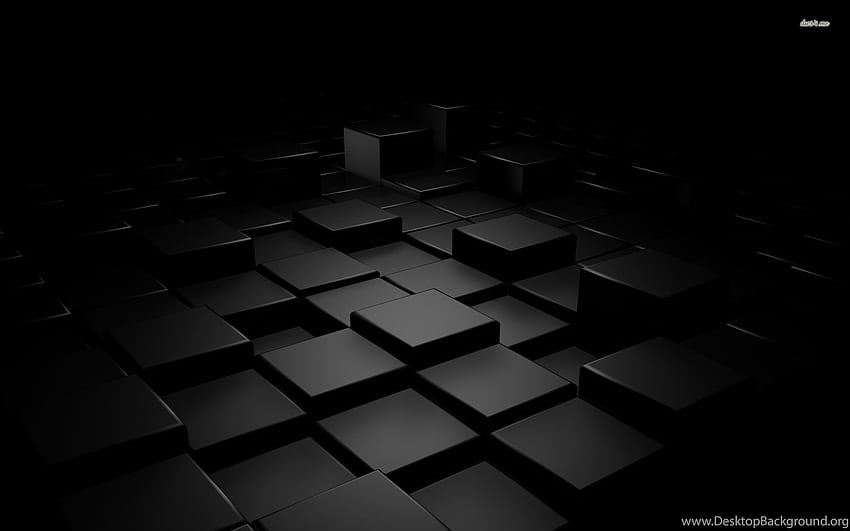 Cubes 3D Or Noir Cubes 3D Or Noir . Arrière-plan Fond d'écran HD