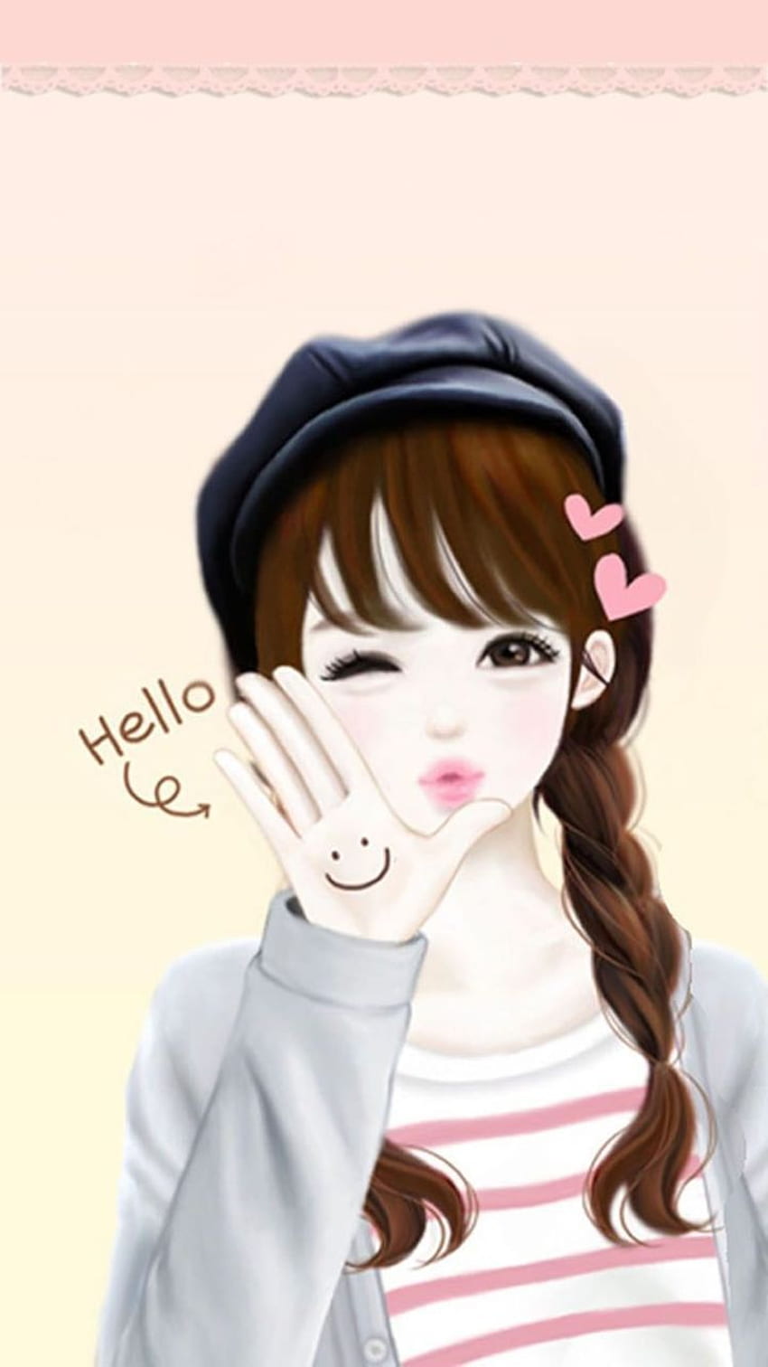 Anime Girl Korean, Cute Korean Anime Telefon Tapeta na telefon HD