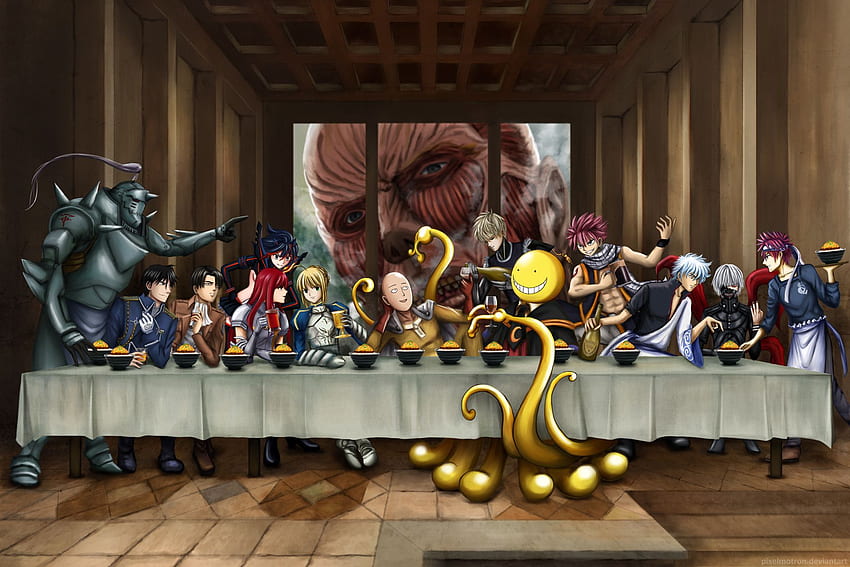 The Last Supper - Anime crossover version HD wallpaper