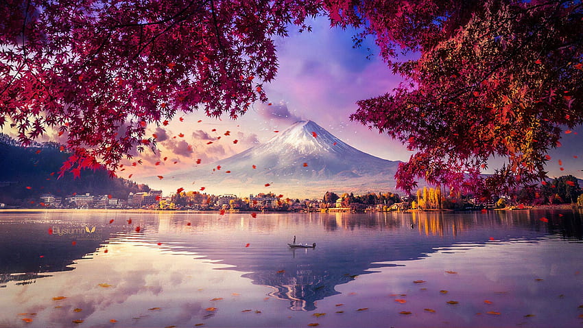 Mt. Fuji, Japan, Mount Fuji, trees, nature HD wallpaper | Wallpaper Flare