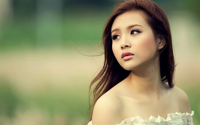 Girl Asian Portrait - Walls. Girl pose, Beautiful Red Asian HD wallpaper