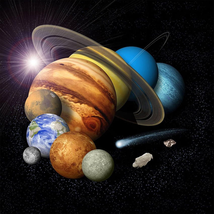 Space . Solar System Montage with Eight Planets, Our Solar System HD phone wallpaper