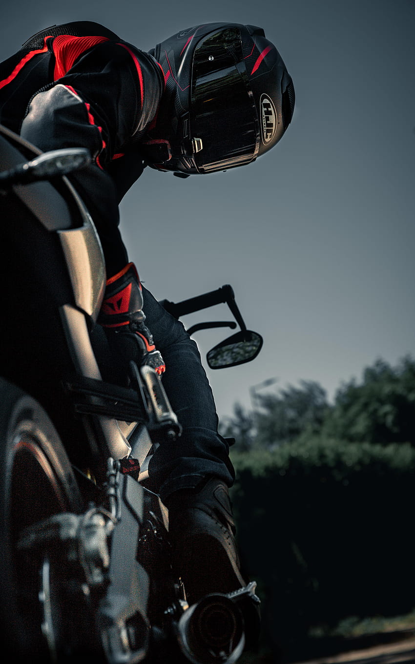 Ausrüstung, Motorräder, Motorradfahrer, Helm, Motorrad, Outfit HD-Handy-Hintergrundbild