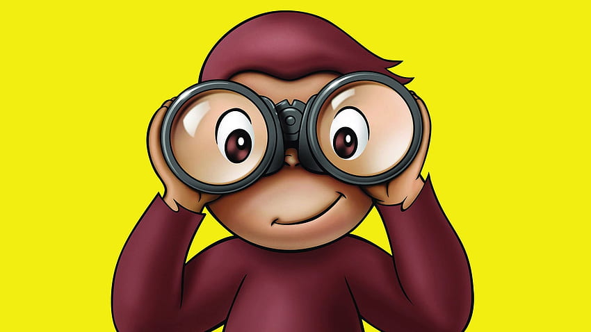 Neugieriger Affe, Cartoon, Buch, Affe, neugierig, groß, George, Augen HD-Hintergrundbild