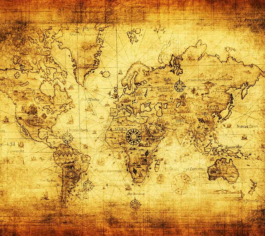 アンティーク航海地図 高画質の壁紙