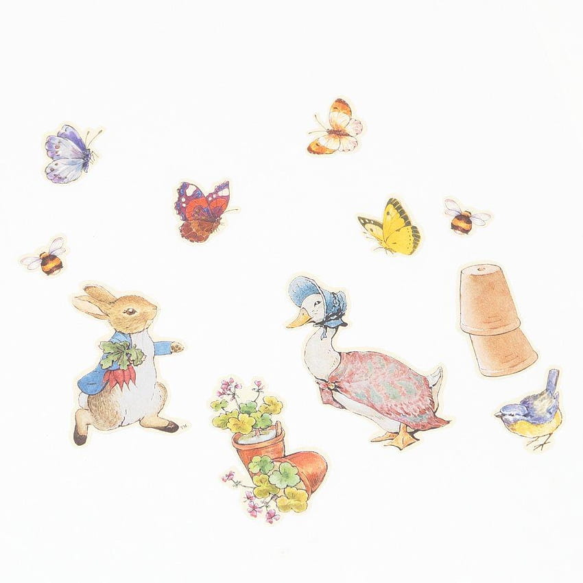 Meri Meri Peter Rabbit Stickerbogen – Crush Boutique, Beatrix Potter HD-Handy-Hintergrundbild