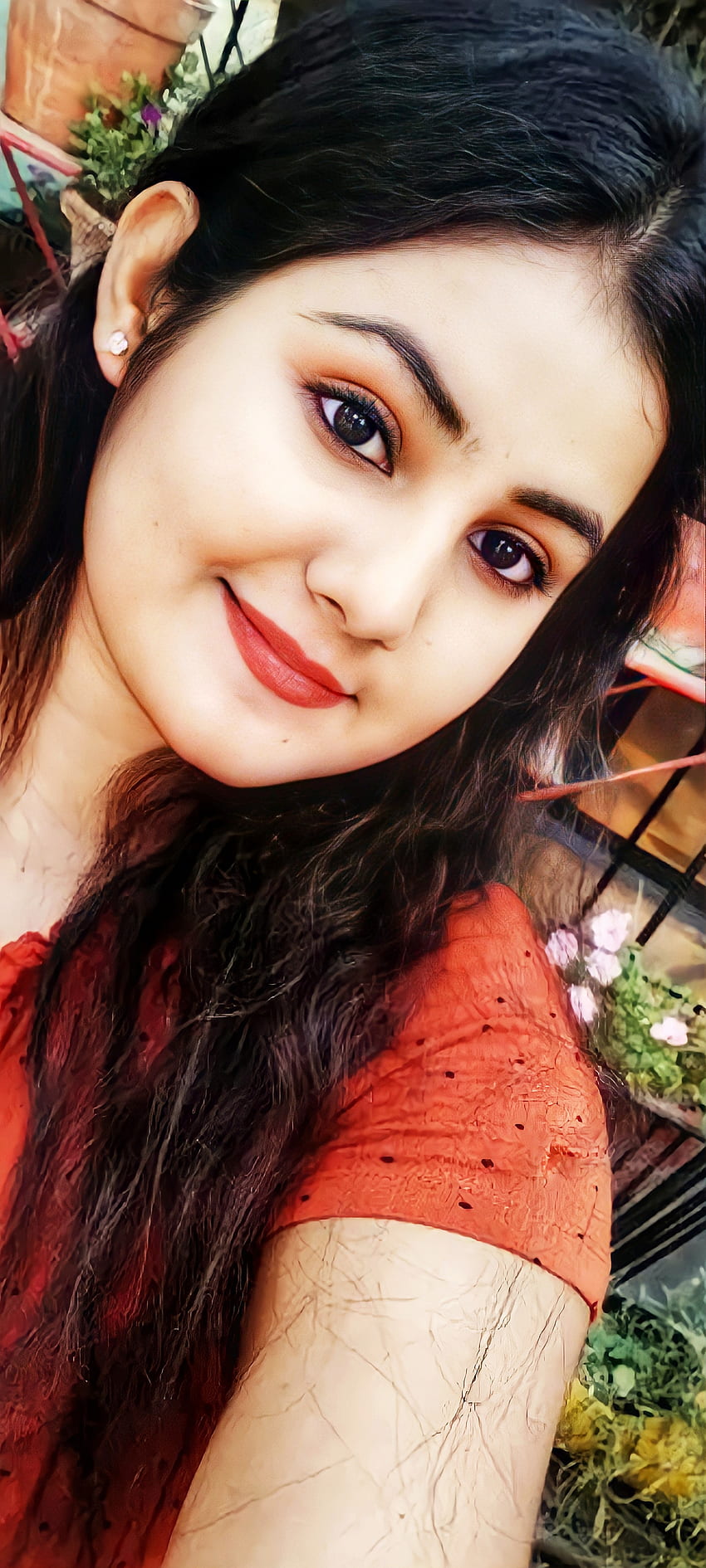 Beautiful girl, lip, indian HD phone wallpaper