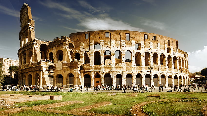 Туристически атракции, Колизеумът, Италия, , Туристическо място HD тапет