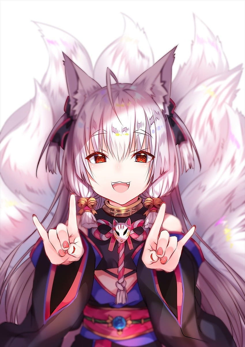 chibi anime fox girl