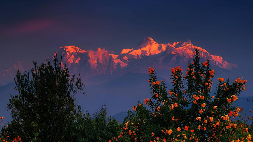 Himalaya-Gebirge Nepal Region , Natur, und Hintergrund HD-Hintergrundbild