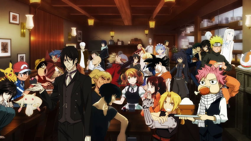 Isekai Shokudou VS andere Anime-Universen. Anime-Meme, Anime, Meme, Restaurant in eine andere Welt HD-Hintergrundbild