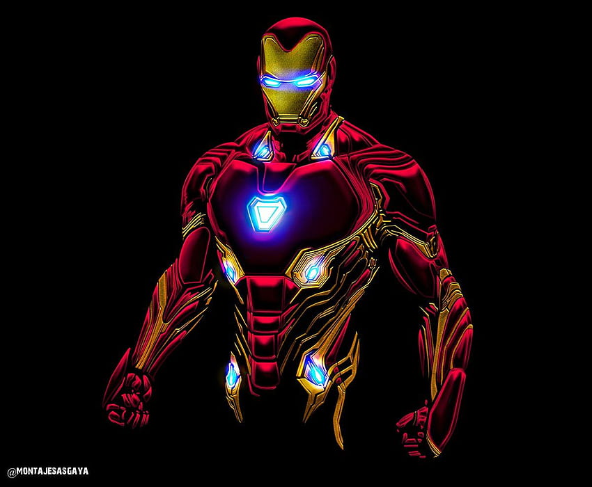 Mesin Perang Avengers Infinity War, Iron Man Dengan Batu Infinity Wallpaper HD