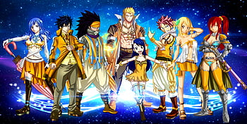 Fairy Tail Dragon Slayers digital wallpaper #Anime Fairy Tail Cobra (Fairy  Tail) Gajeel Redfox Laxus Dreya…