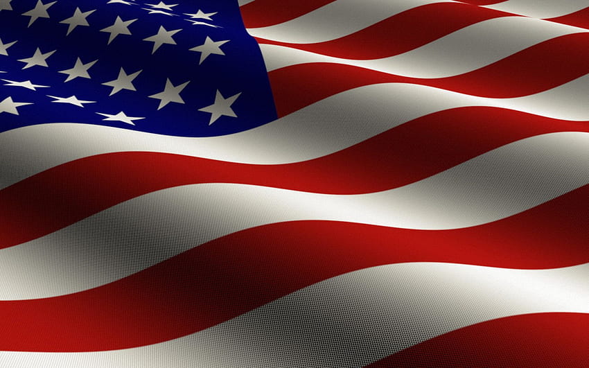 Hintergrund der amerikanischen Flagge für Powerpoint, US-Flagge HD-Hintergrundbild
