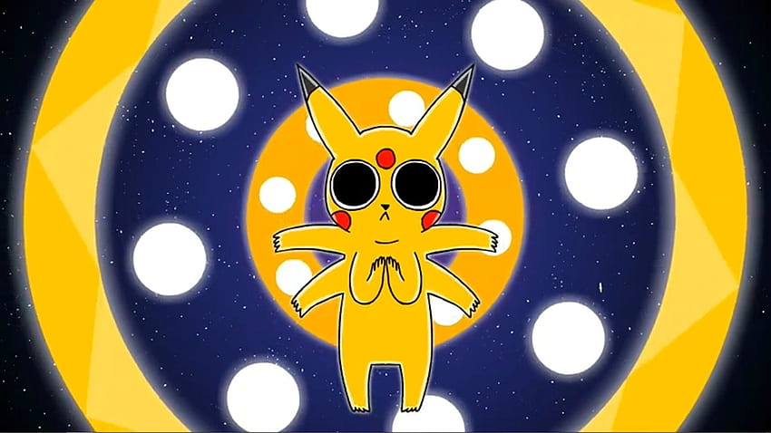 del viaggio acido, Pikachu stravagante Sfondo HD