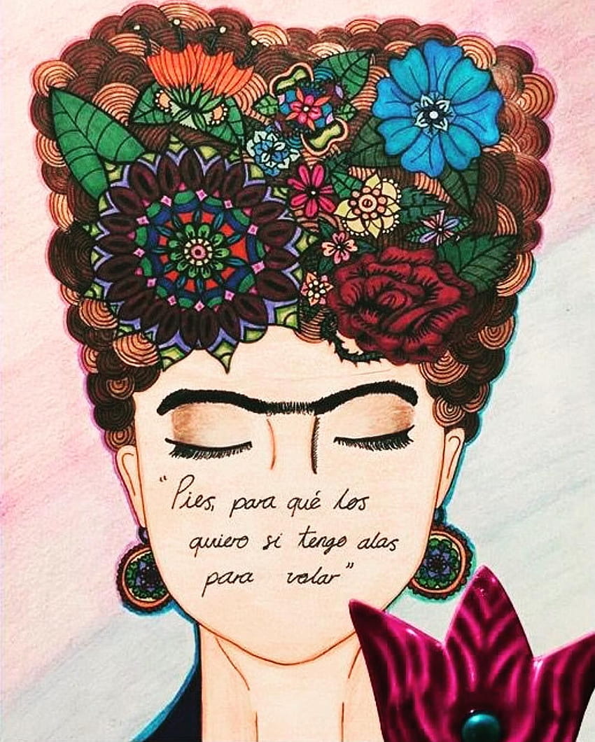 Frida Kahlo'nun fikirleri. frida sözleri, frida kahlo sözleri, frida kahlo, Frida Kahlo Frases HD telefon duvar kağıdı