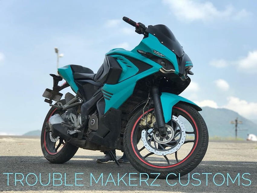 Customised Bajaj Pulsar RS 200 By Trouble Makerz Looks Meaner, Pulsar RS200 HD wallpaper