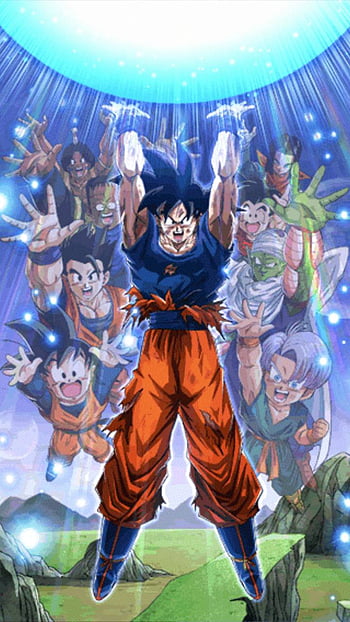 Download Goku Raised Hands Spirit Bomb Wallpaper  Wallpaperscom