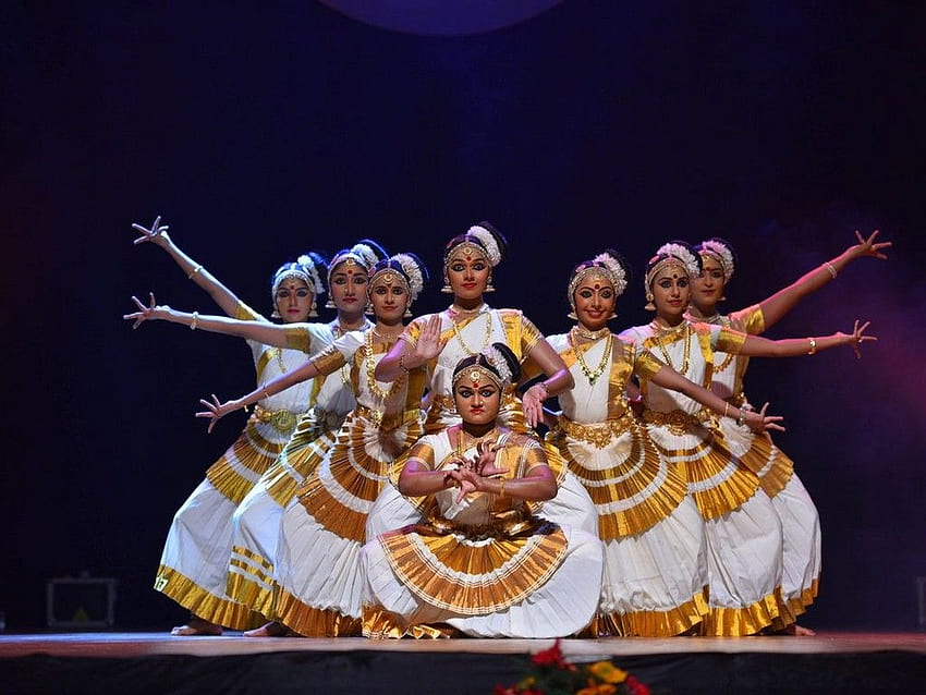 전통적인 케랄라 춤 형태, Mohiniyattam HD 월페이퍼