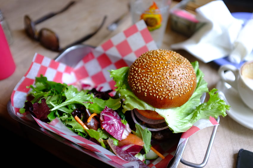 Food, Vegetables, Hamburger, Fast Food HD wallpaper