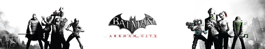 Triple screen multiple monitors multi batman movie film arkham city ., Batman 5760X1080 HD wallpaper