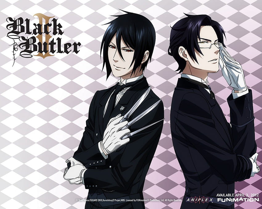 Black Butler II, claude faustus, anime, sebastian michaelis HD wallpaper