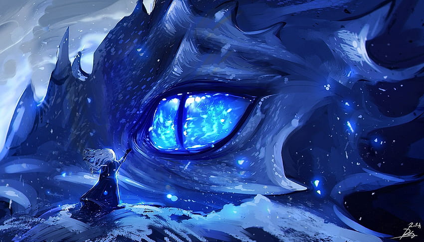 Epic Anime Dragon, Sleeping Dragon HD wallpaper