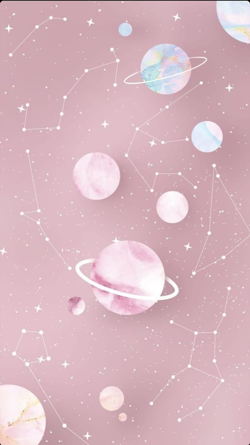 sobre rosa en Mixto), Pink Solar System fondo de pantalla del teléfono