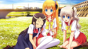 3 anime friends girls