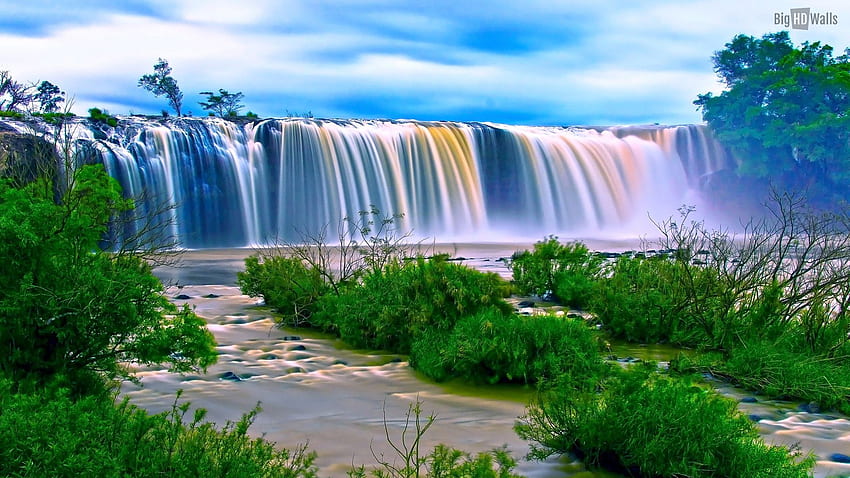 Водопад Dray Nur във Виетнам, пейзаж на Айдахо HD тапет