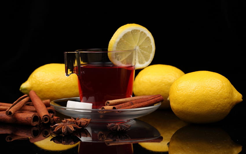 *** Té y limones ***, cytryny, natura, martwa, herbatka fondo de pantalla