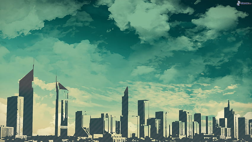 Dubai, Cartoon City HD wallpaper