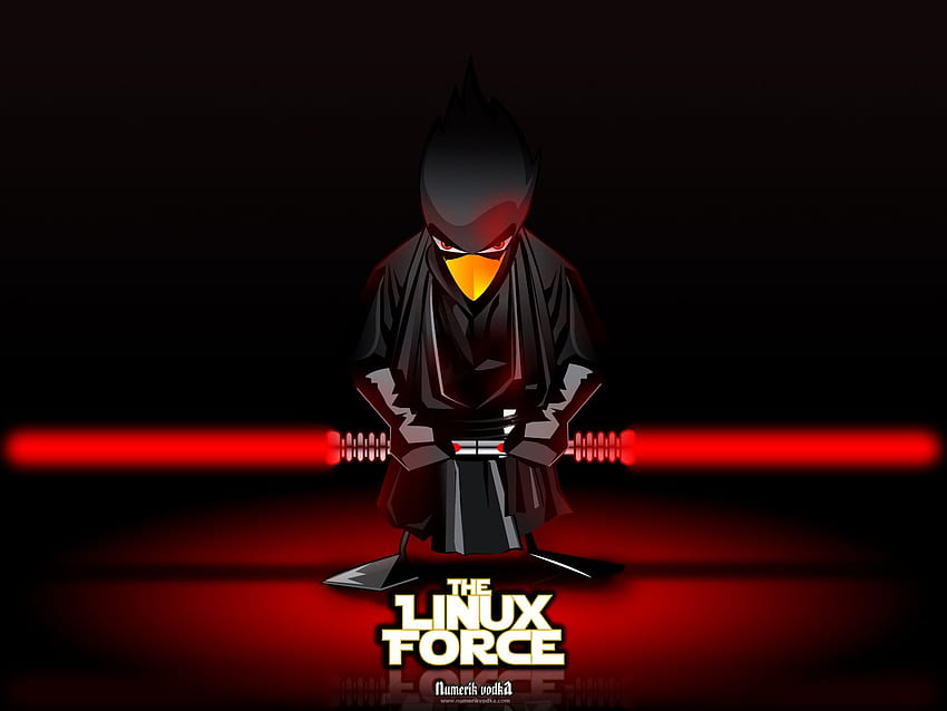 Linux Tux - Linux Force Star Wars - - HD wallpaper