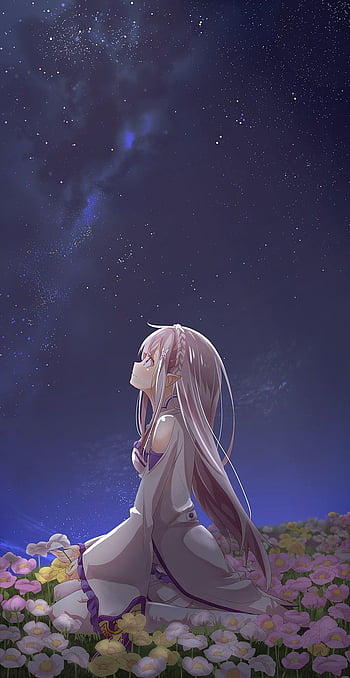 : gray haired female anime character, Emilia (Re: Zero), landscape HD phone  wallpaper | Pxfuel