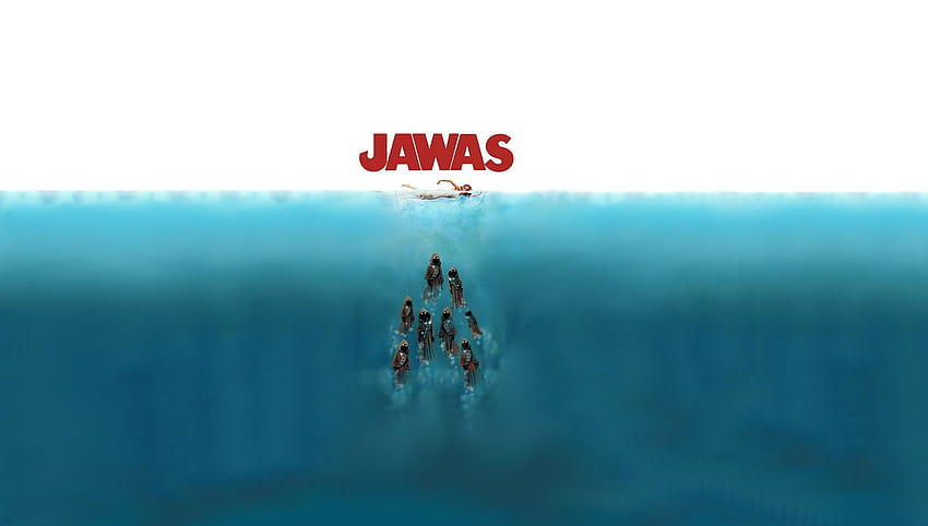 Humor Jawas Star Wars Jaws Ocean Star, Funny Underwater HD wallpaper