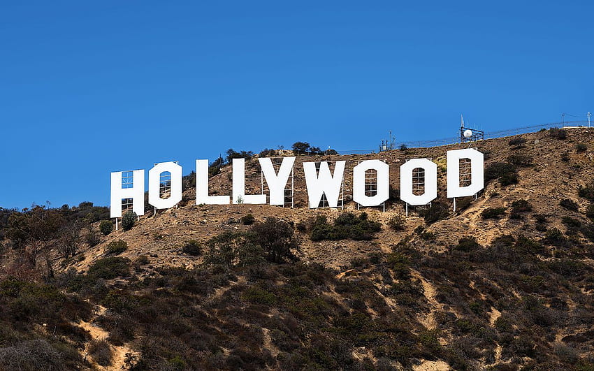 Hollywood Tepelerinde İtfaiyeciler Tarafından Kurtarılan Yürüyüşçüler, Hollywood Sign HD duvar kağıdı